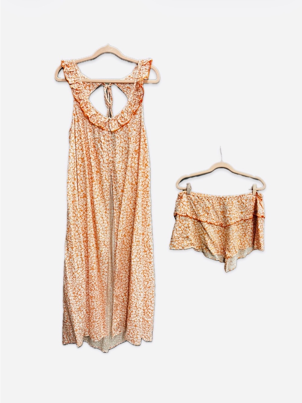Rare‼️EUC BY ANTHROPOLOGIE set
SLEEVELESS RUFFLE NAP DRESS with RUFFLE SHORTS - Picture 9 of 14